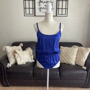 Escada by Margaretha Ley Vintage Made In Germany 100% Silk Size 38 Tank Romper